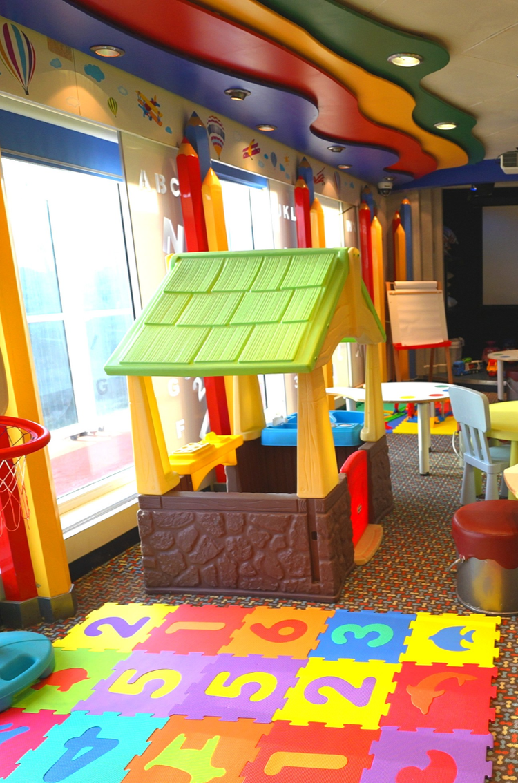 Interior shot of the children’s play area onboard the Celestyal Journey