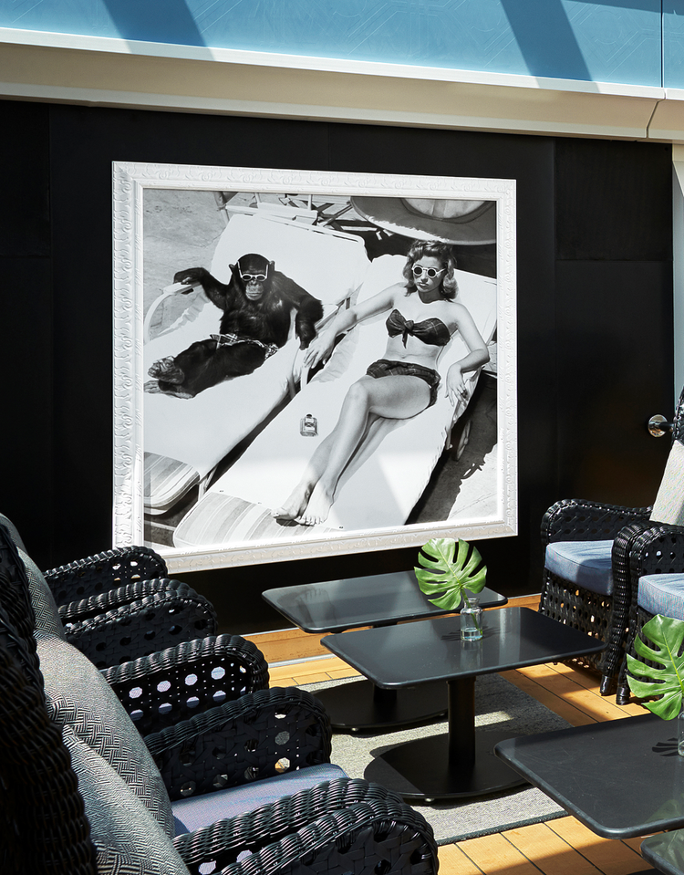 Interior shot of the Halara Cove Bar onboard the Celestyal Journey