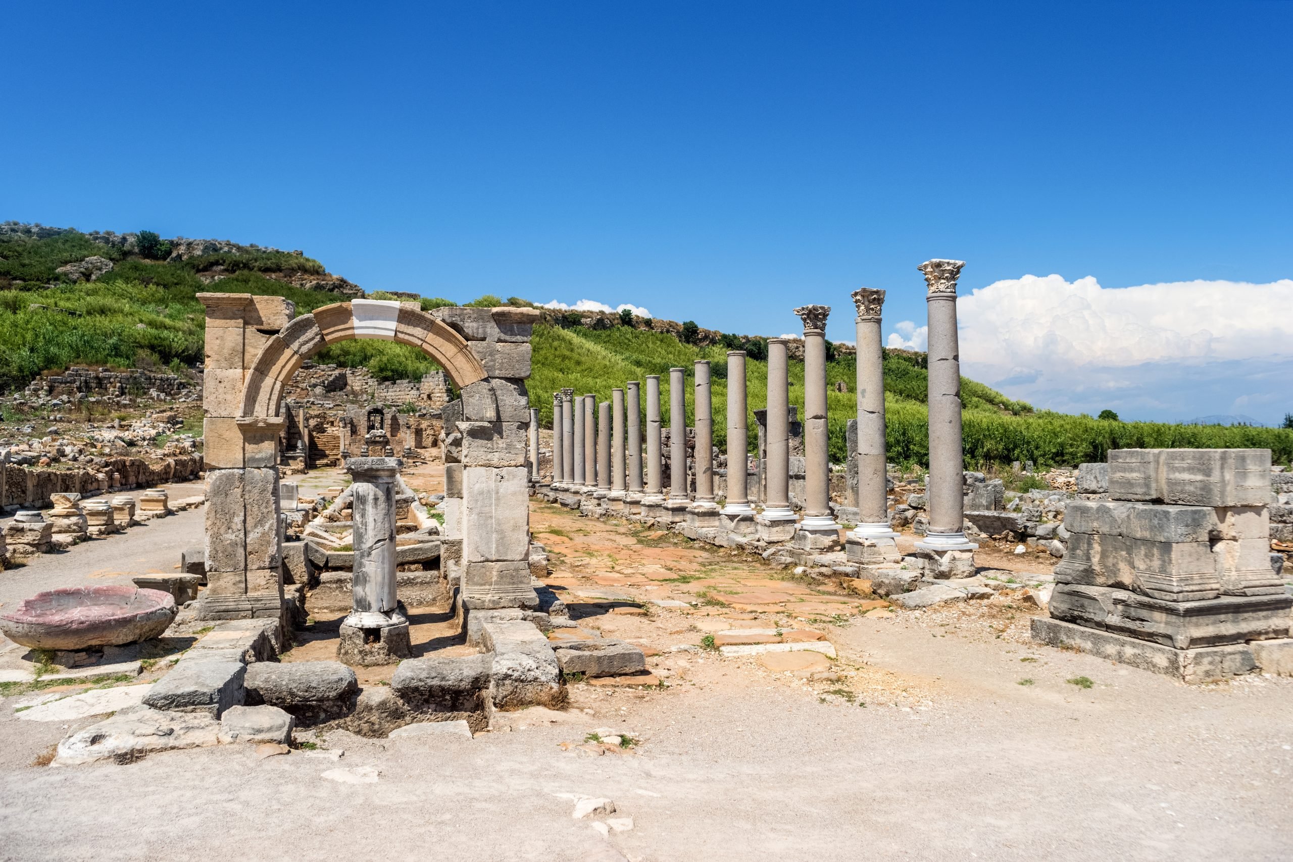 Arch of Apollonius in Perge iStock 479824902