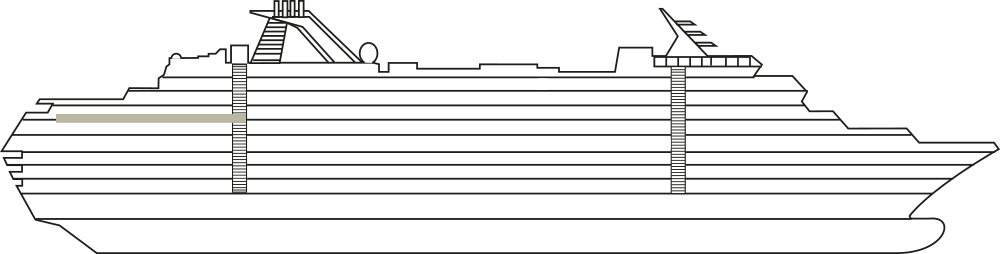 Ship Journey Side Elevations Stateroom SJA