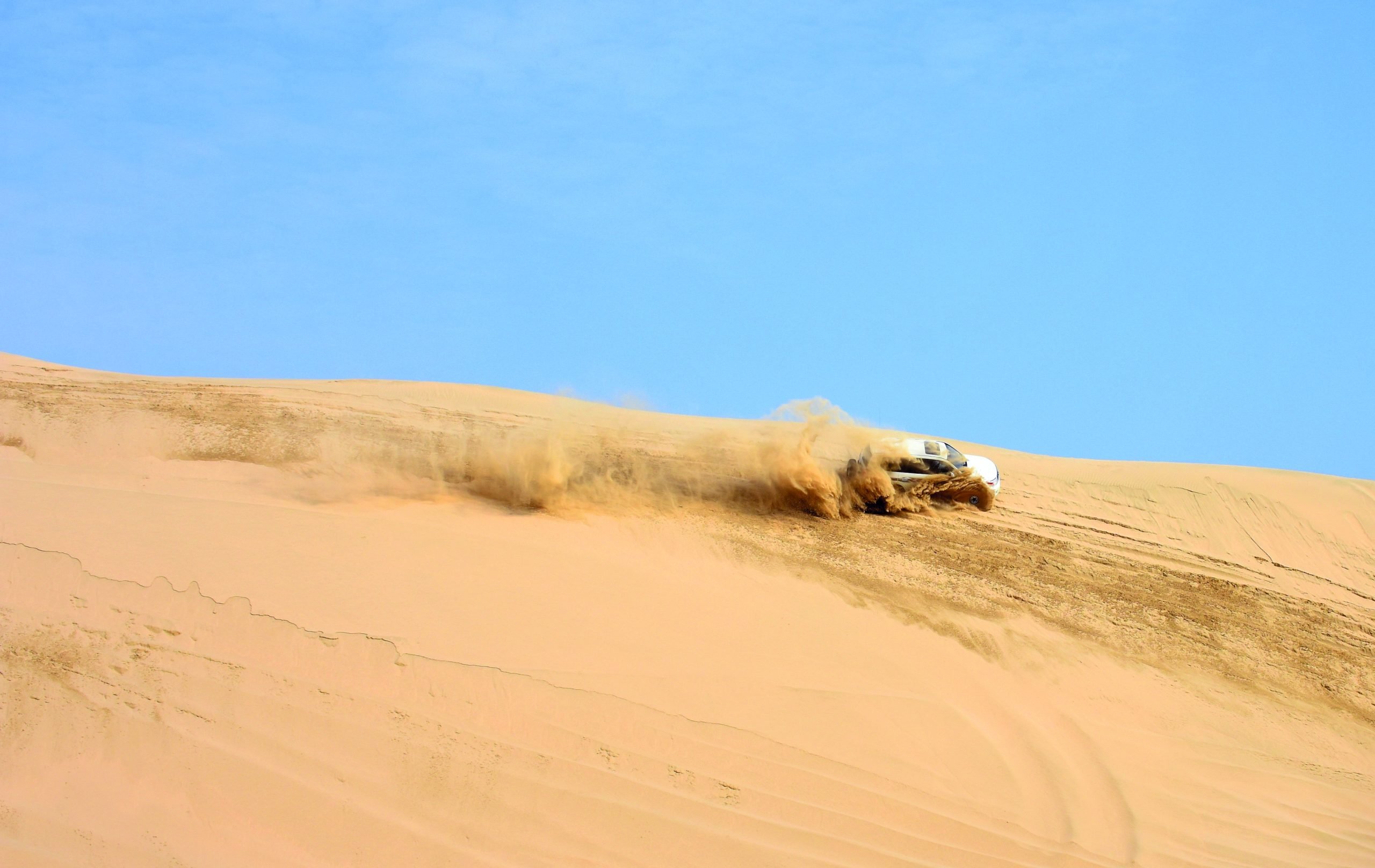 Dune bashing in Doha