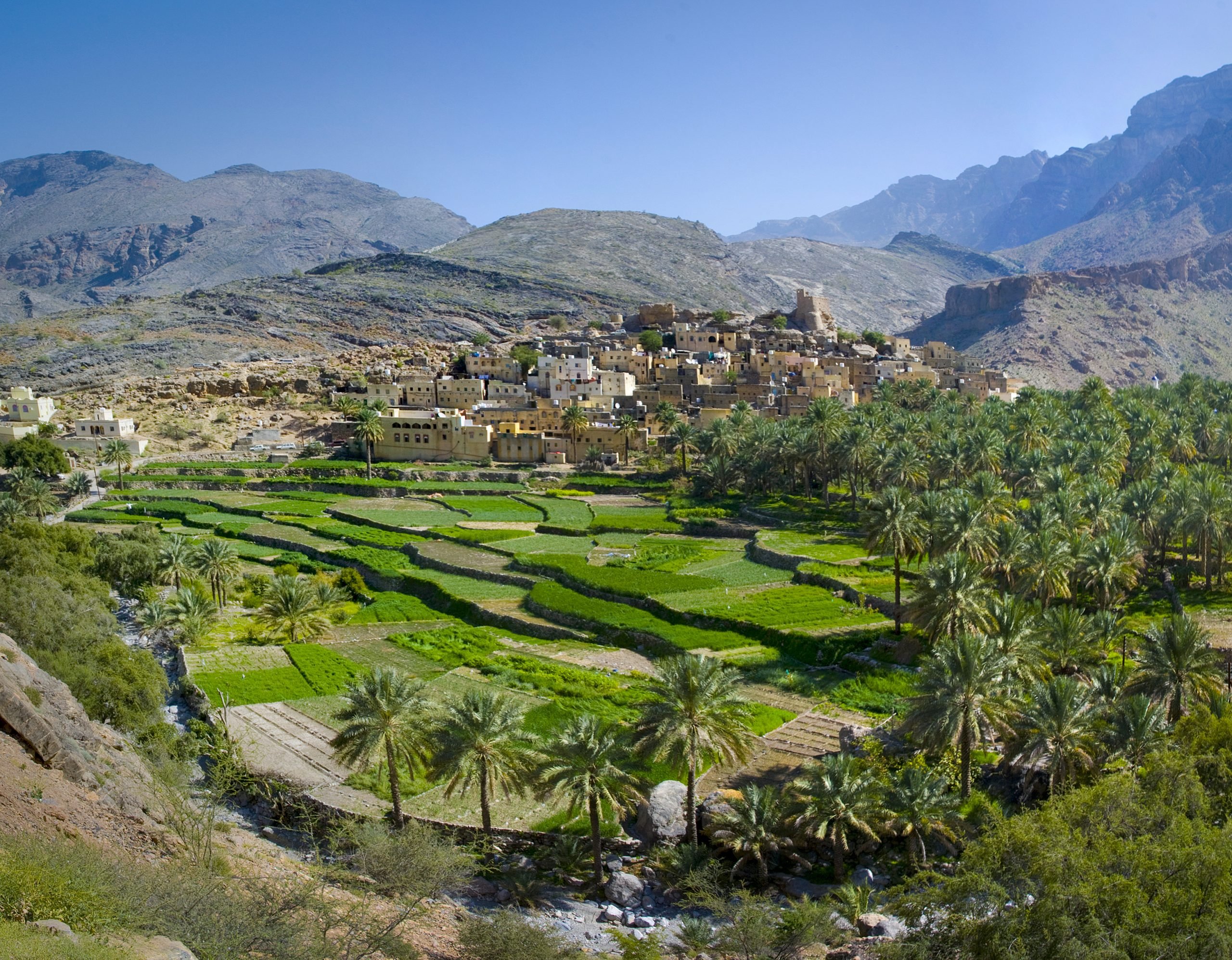 The village in sultanate Oman