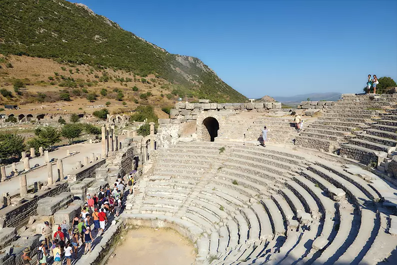 795w x 530h Ancient Civilisations with an expert archaeologist KUS 11 Greek Theatre Ephesus
